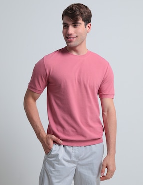 Playera Contempo Cuello Redondo Para Hombre