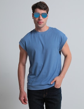 Playera Contempo Cuello Redondo Para Hombre