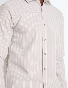 Camisa casual Contempo manga larga para hombre