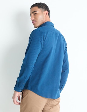 Camisa Business casual Contempo manga larga para hombre
