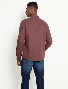 Camisa casual Contempo manga larga para hombre