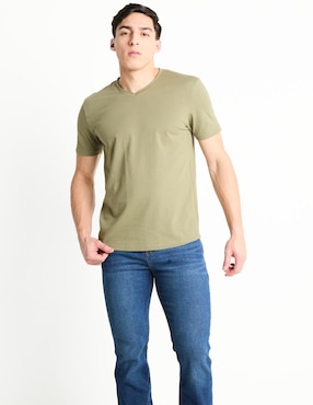 Playera Contempo Cuello V Para Hombre