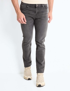 Jeans Skinny Contempo Lavado Obscuro Para Hombre