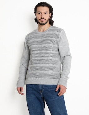 Suéter Contempo Cuello Redondo Para Hombre