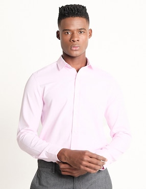 Camisa Casual Contempo De Algodón Manga Larga Para Hombre