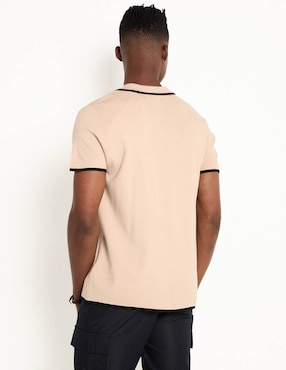 Camisa casual Contempo manga corta para hombre