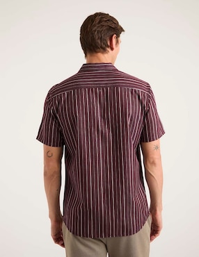 Camisa casual Contempo manga corta para hombre