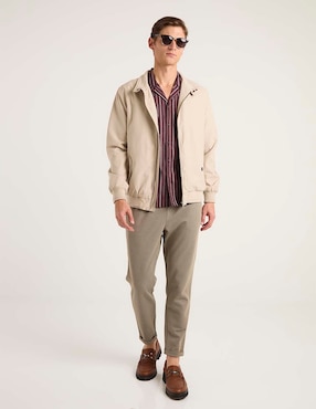 Camisa casual Contempo manga corta para hombre