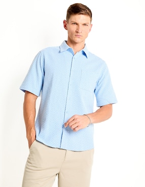 Camisa casual Contempo manga corta para hombre