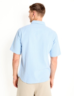 Camisa casual Contempo manga corta para hombre