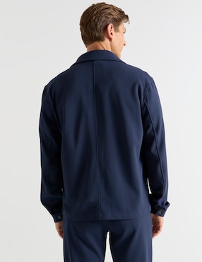Camisa casual Contempo de algodón manga larga para hombre