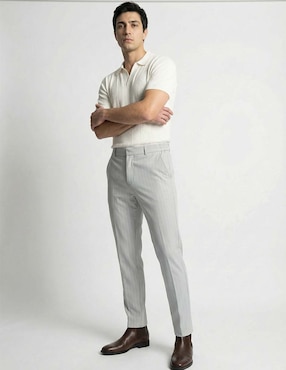 Pantalón de vestir slim Contempo para hombre