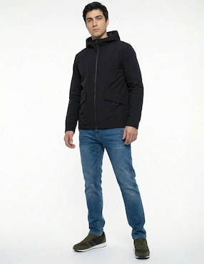 Chamarra casual Contempo con capucha para hombre