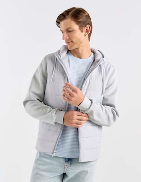 Chamarra casual Contempo capitonada para hombre