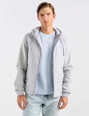 Chamarra casual Contempo capitonada para hombre