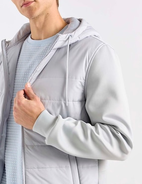 Chamarra casual Contempo capitonada para hombre