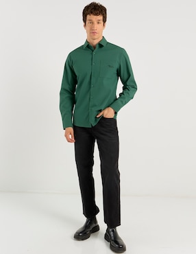 Camisa casual Contempo manga larga para hombre