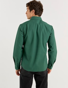 Camisa casual Contempo manga larga para hombre