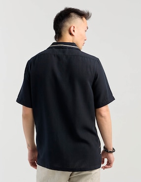 Camisa casual Contempo manga corta para hombre