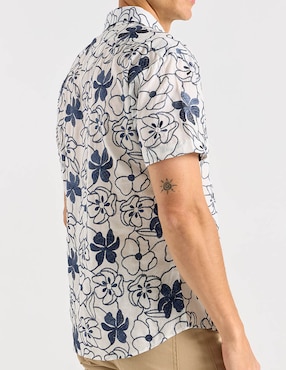 Camisa casual Contempo manga corta para hombre