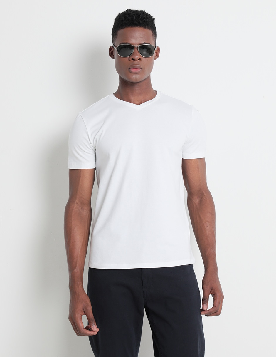 Playera Contempo cuello V para hombre