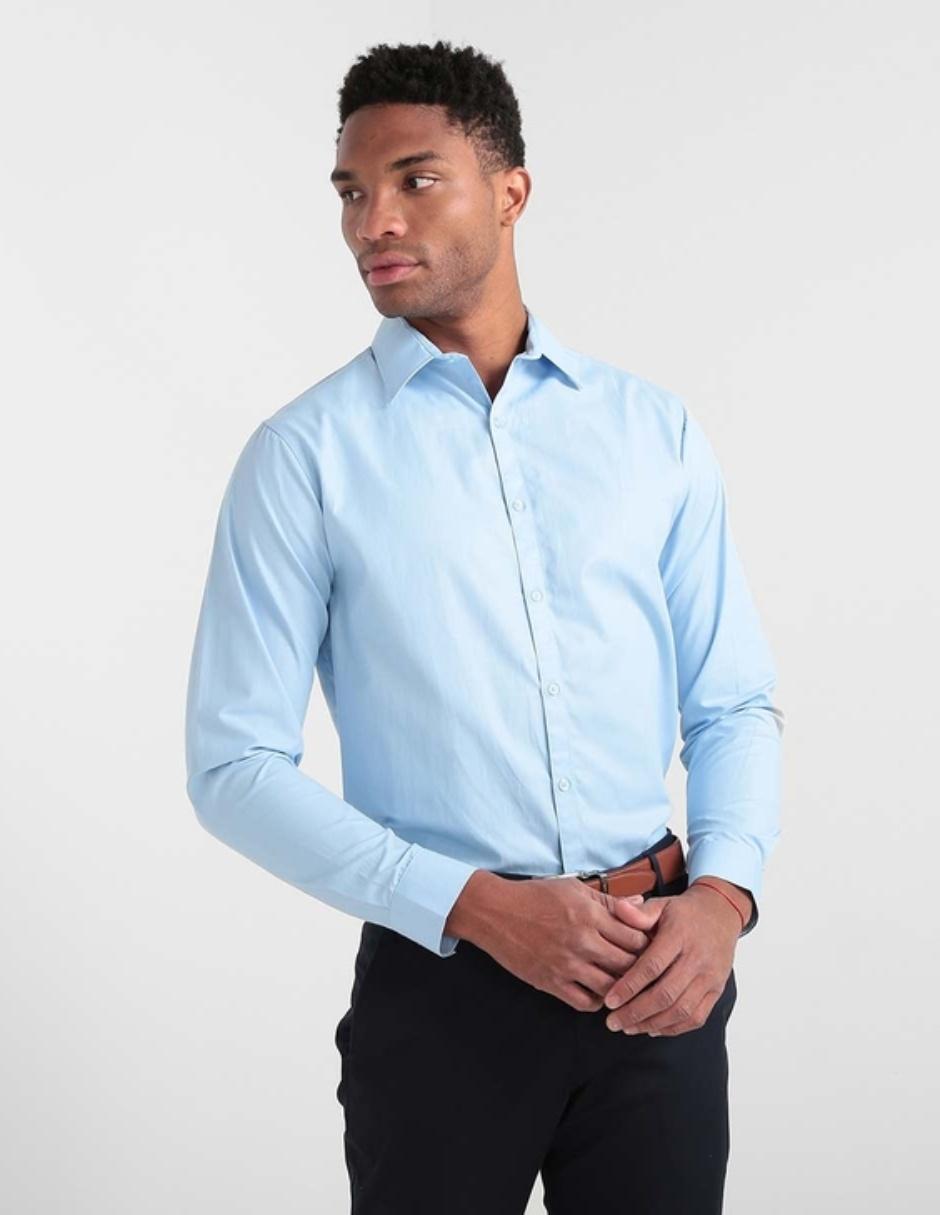 Camisa casual de algodón manga larga para hombre Camisa casual de algodón manga larga para hombre
