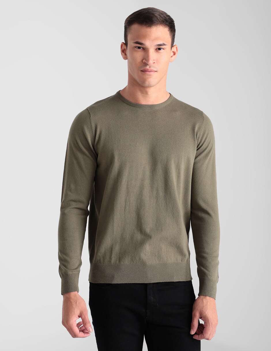 Suéter Contempo cuello redondo para hombre en SB