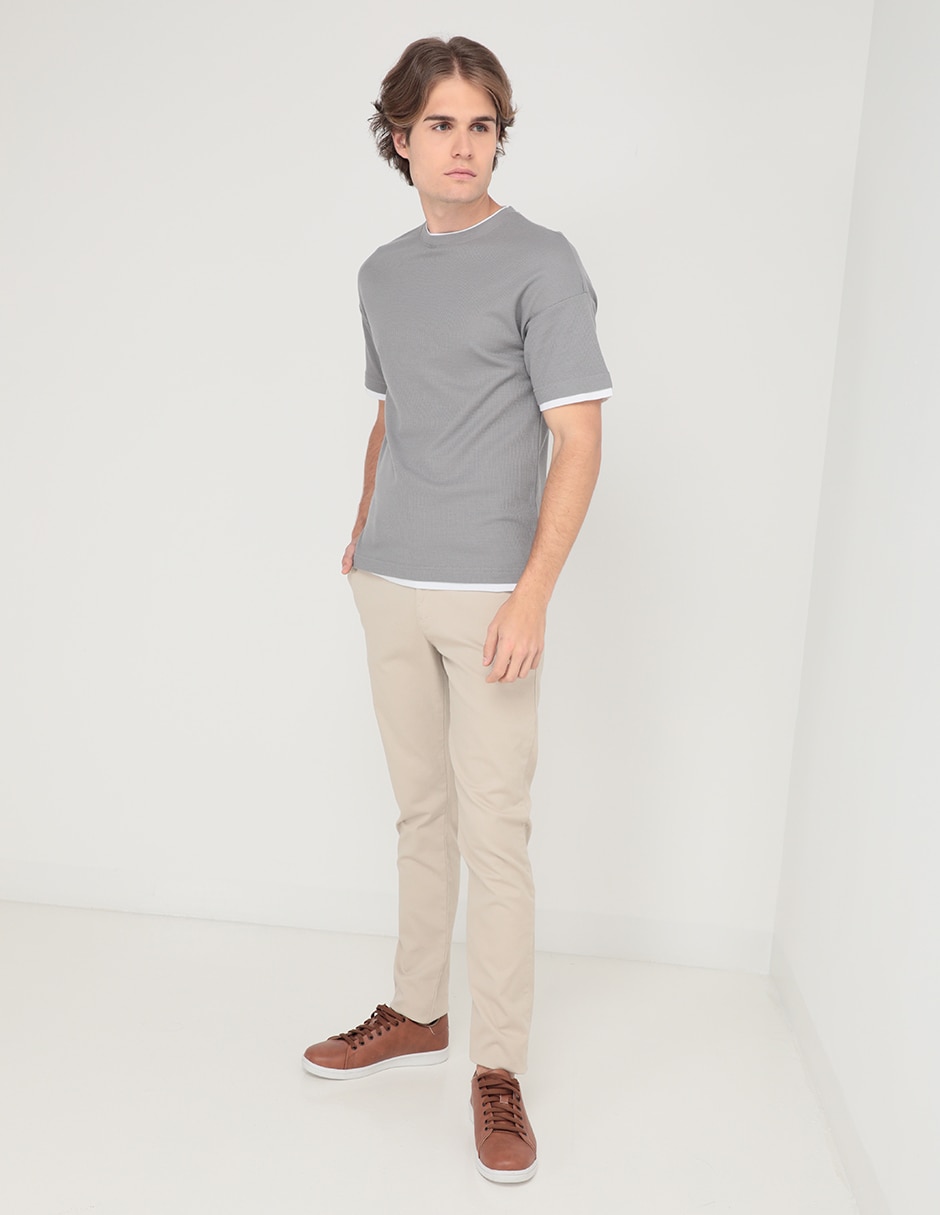 Playera cuello redondo para hombre 4
