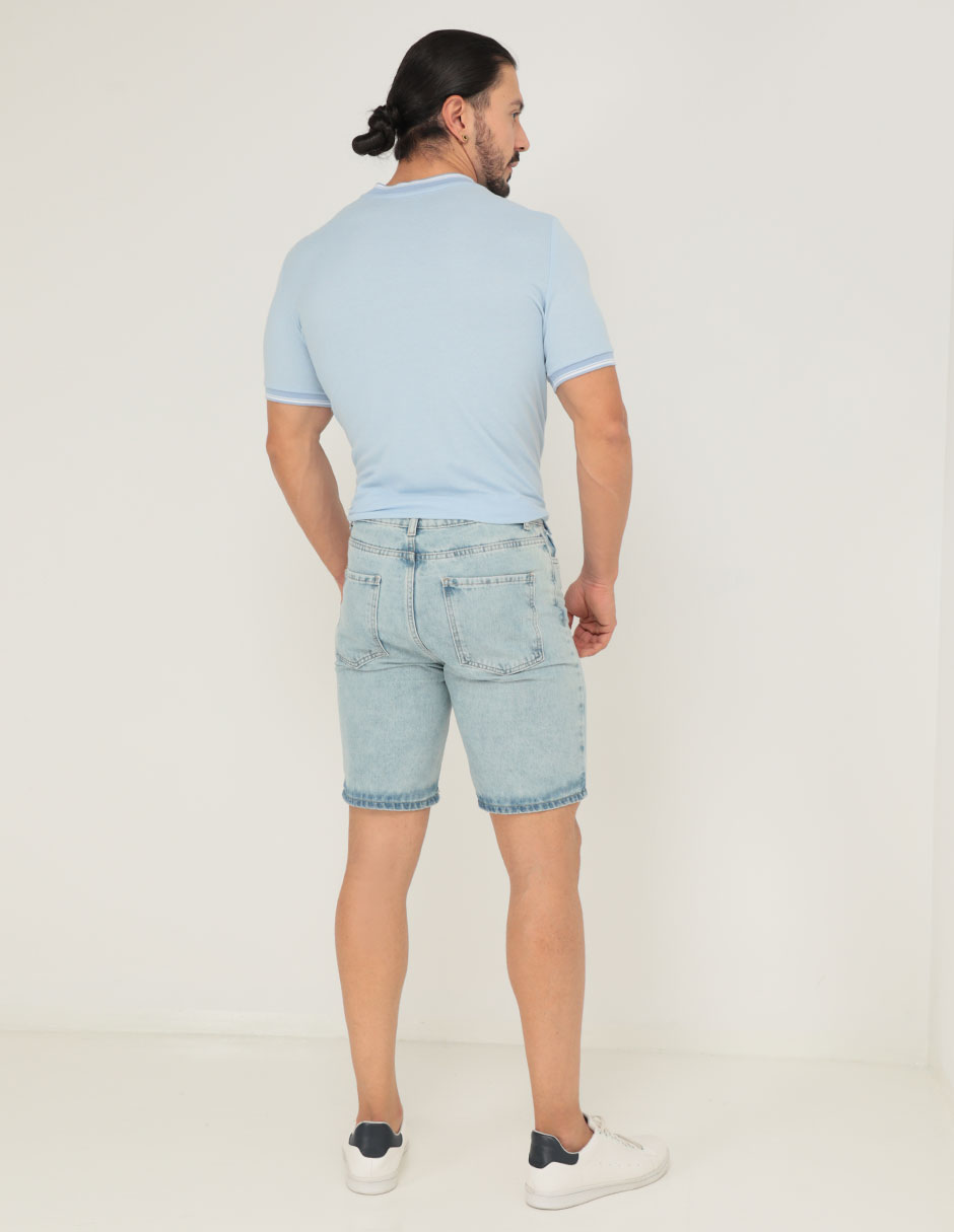Bermuda de mezclilla para hombre 2
