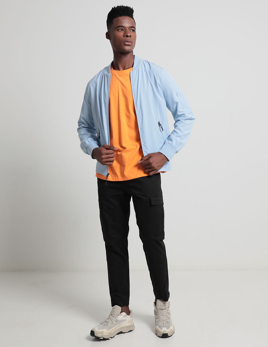 Chamarra bomber con bolsillos para hombre 3