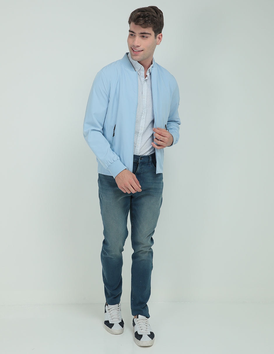 Chamarra bomber con bolsillos para hombre