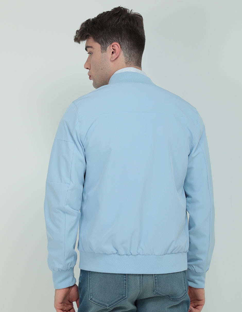 CHAMARRA CONTEMPO, CH, AZUL ACERO LISO