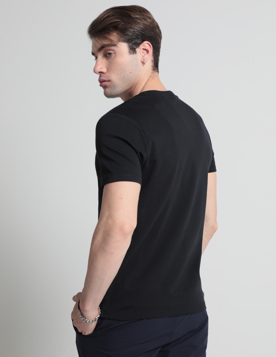 PLAYERA CONTEMPO, G, NEGRO LISO C REDON