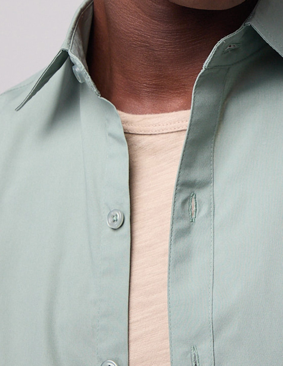 Camisa casual manga corta para hombre