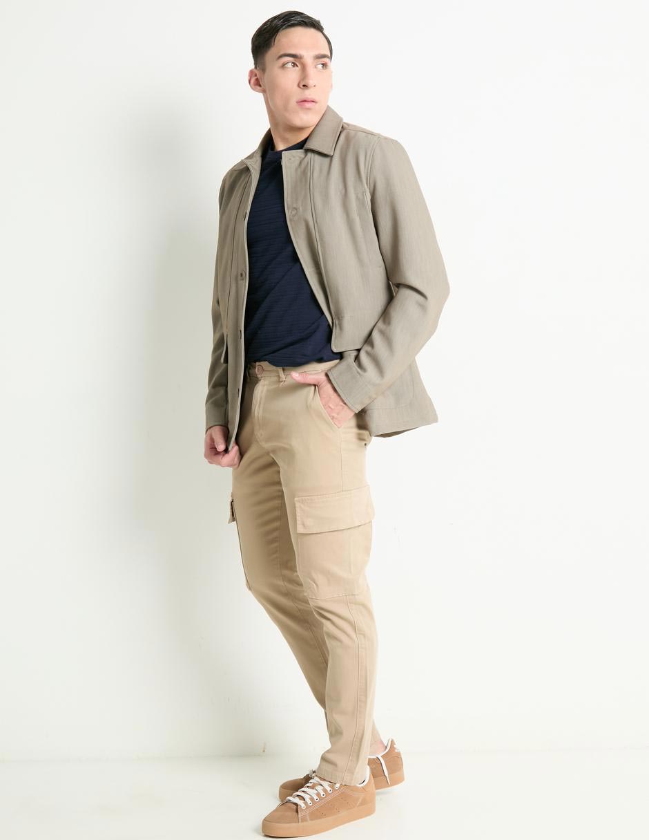Pantalón cargo recto de algodón para hombre 3