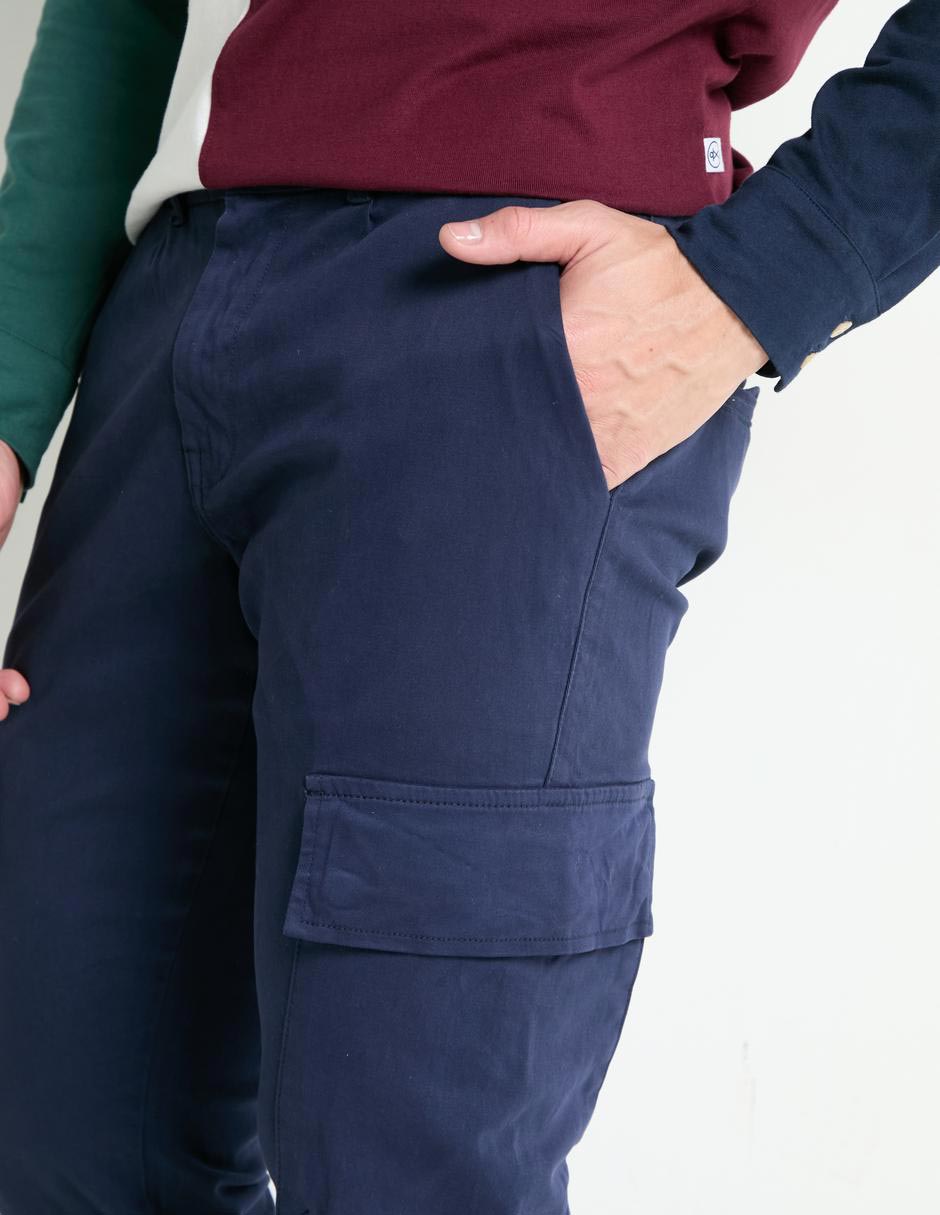 PANTALON CARGO CONTEM, 30, AZUL MARINO