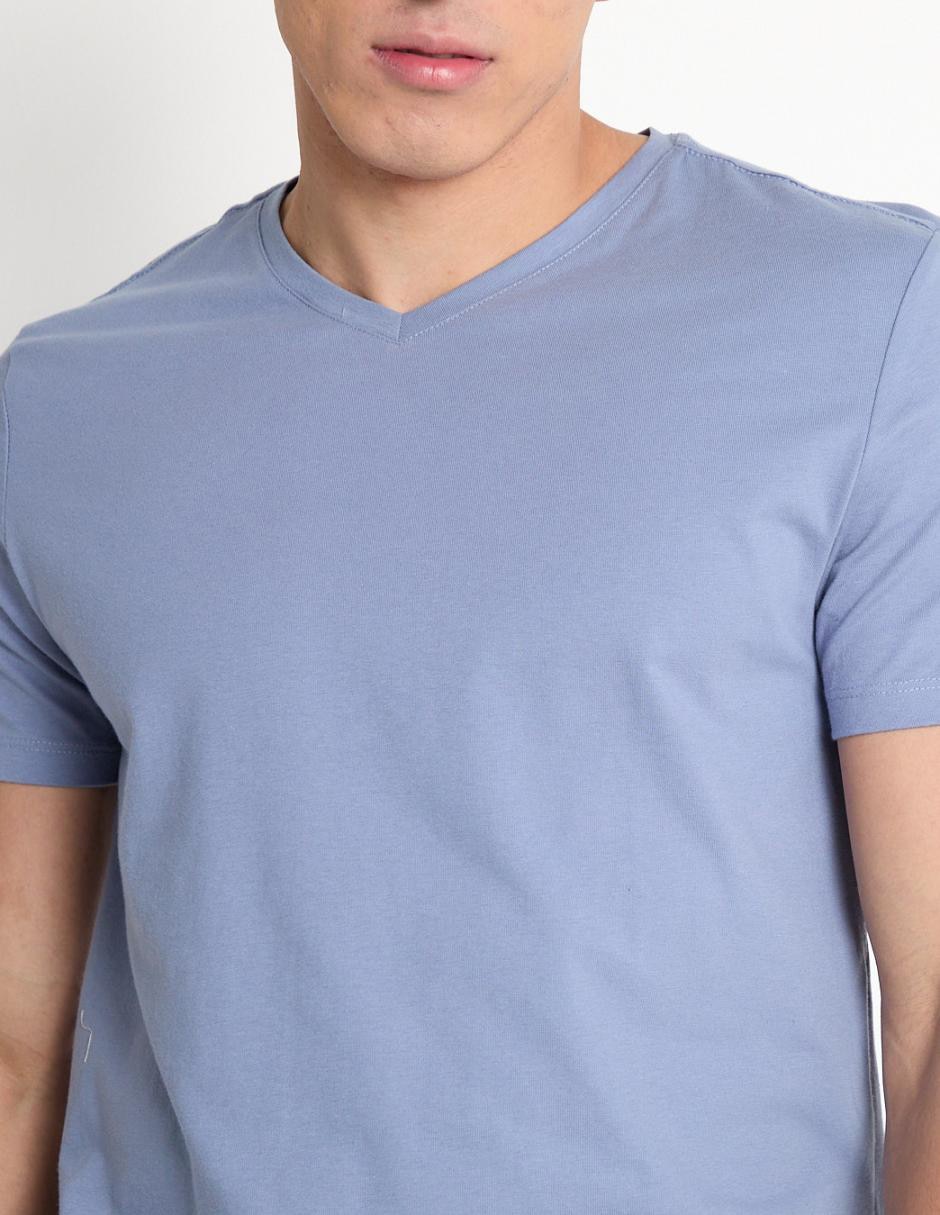PLAYERA 2484107C0005C C, M, AZUL ACERO
