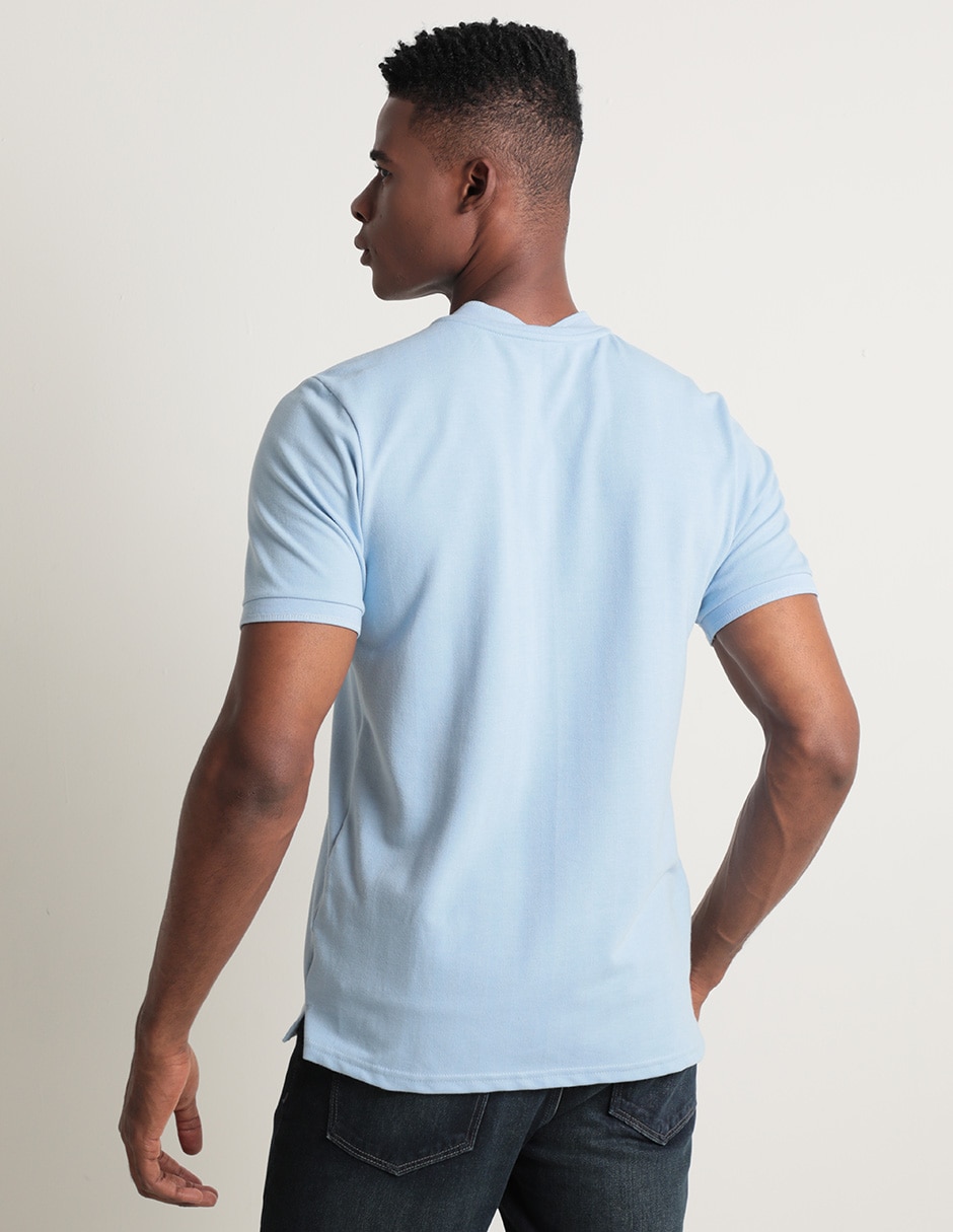 Playera cuello mao para hombre 2