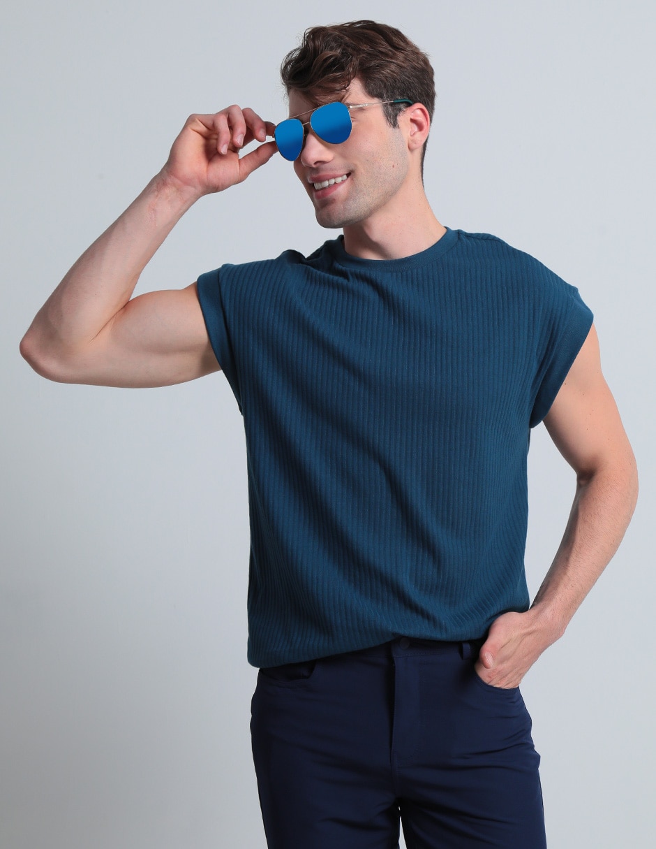 Playera cuello redondo para hombre