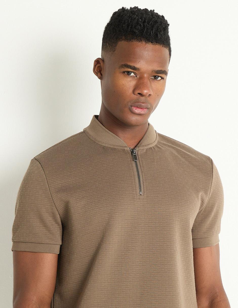 PLAYERA COH25139-01 CON, G, CAFÉ MEDIO