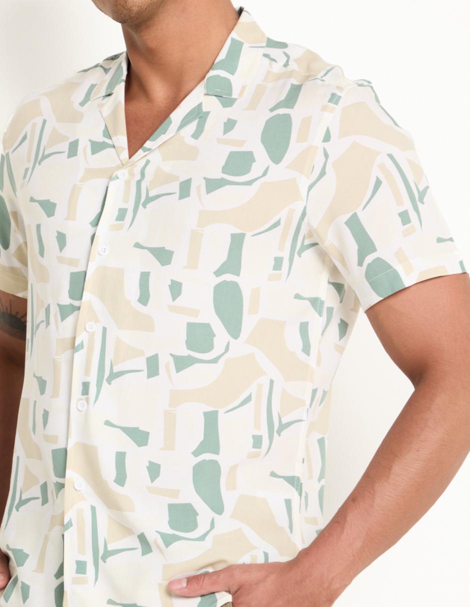 Camisa casual manga corta para hombre 4