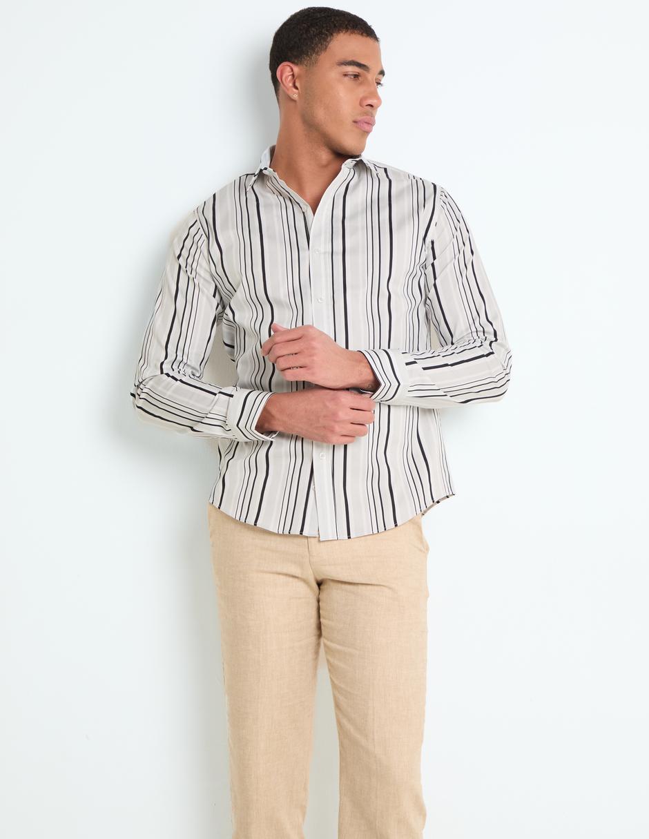 Camisa business casual manga larga para hombre Camisa business casual manga larga para hombre