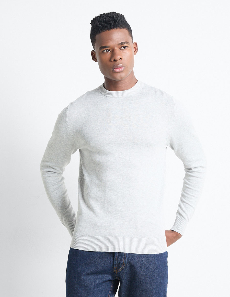 Suéter cuello redondo para hombre