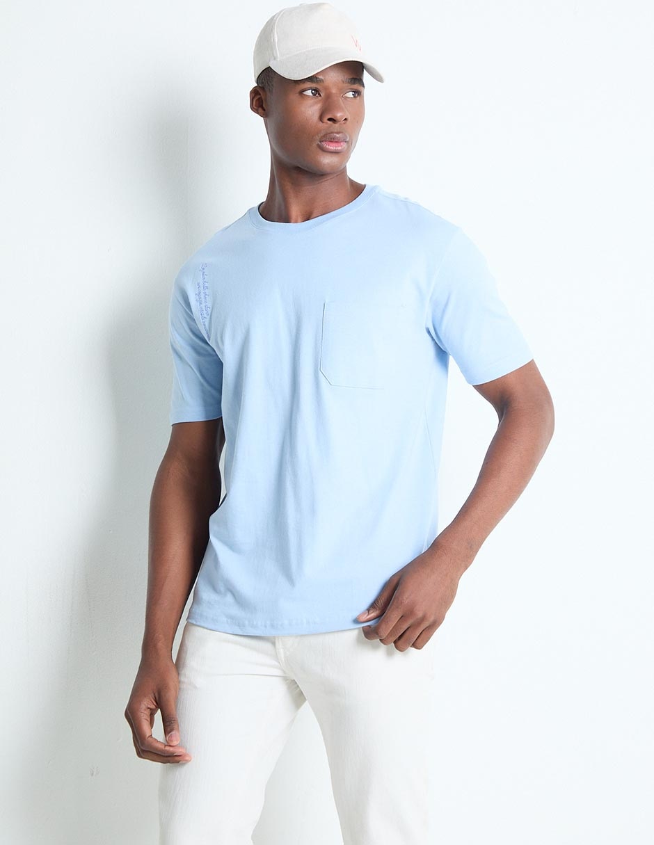 Playera cuello redondo para hombre