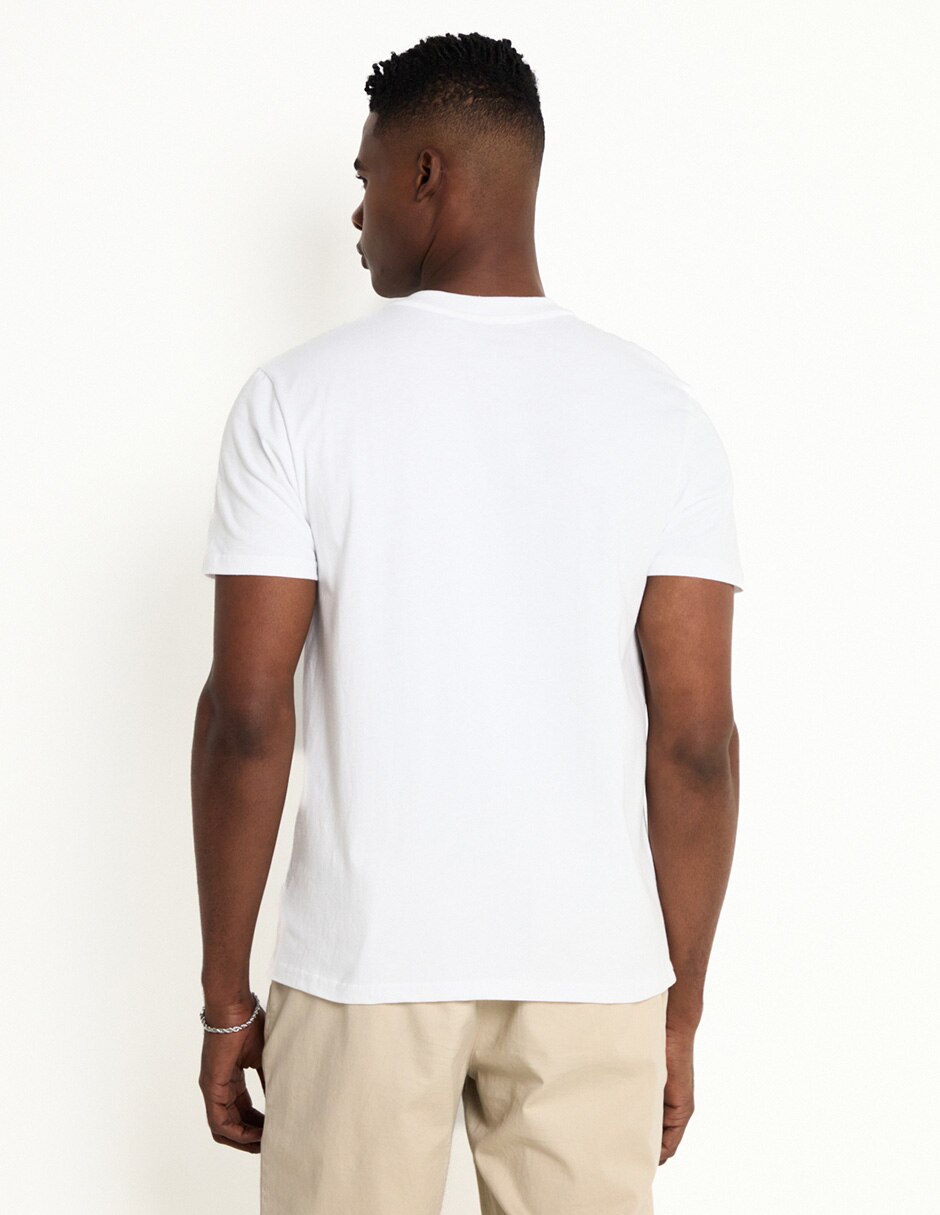 Playera cuello henley para hombre 2