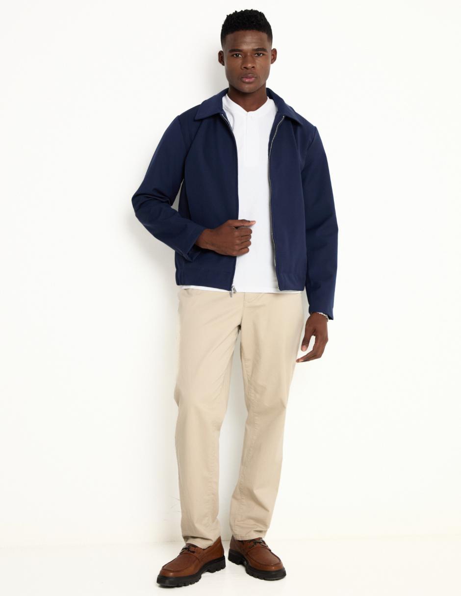 Playera cuello henley para hombre 3