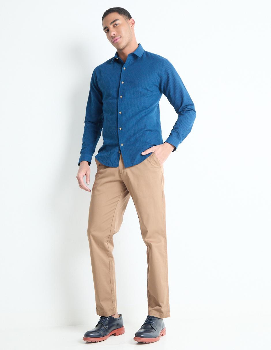 Camisa Business casual manga larga para hombre 3