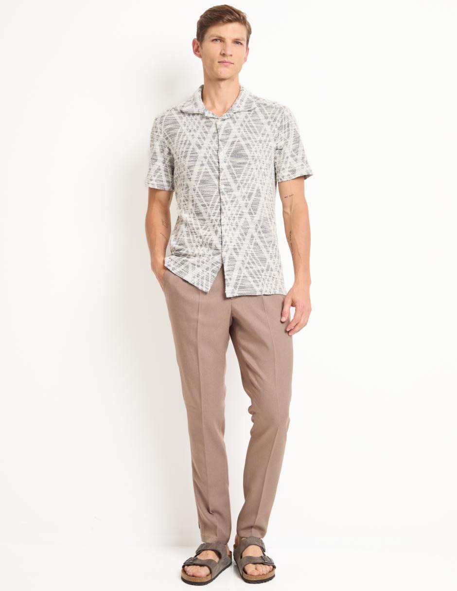 Camisa casual manga corta para hombre 3