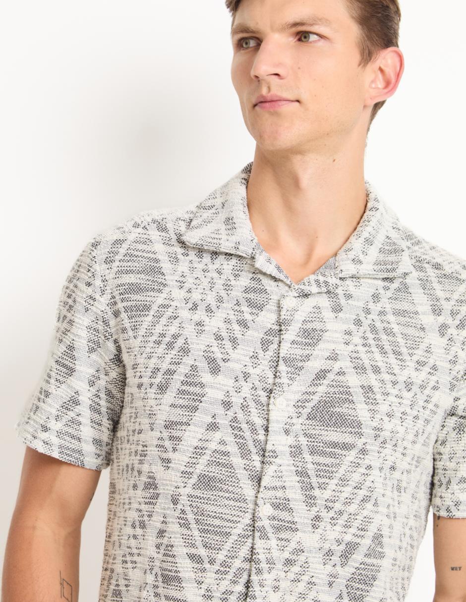 Camisa casual manga corta para hombre 4