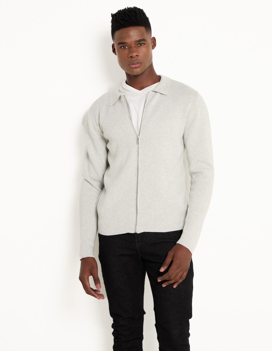 Suéter cuello camisero para hombre Suéter cuello camisero para hombre